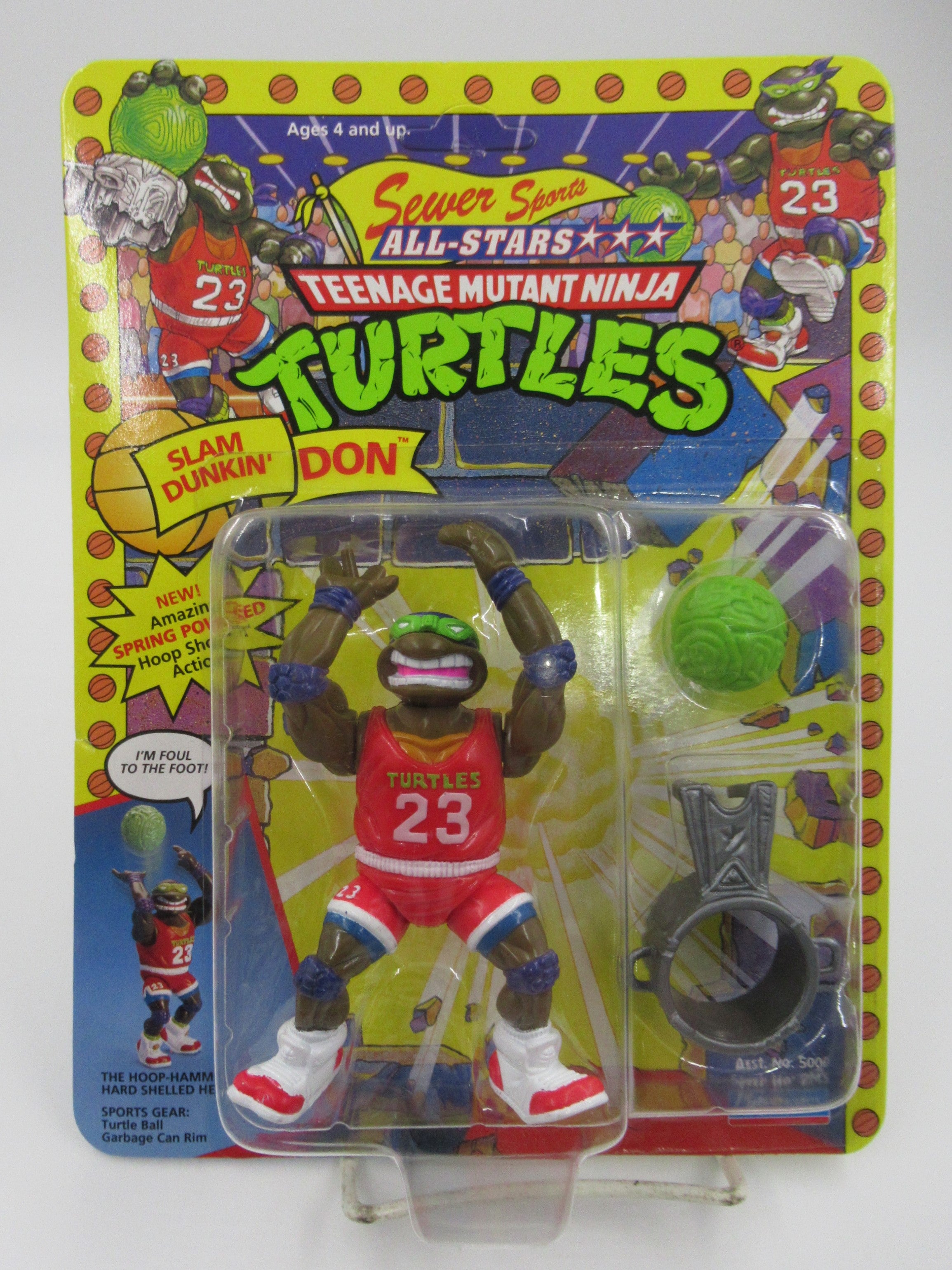 Teenage Mutant Ninja Turtles Sewer Sports 4.5" Figure TMNTs Group of (3) - Playmates (1991)